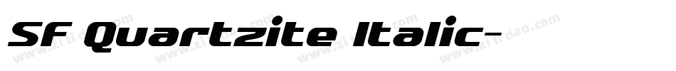 SF Quartzite Italic字体转换